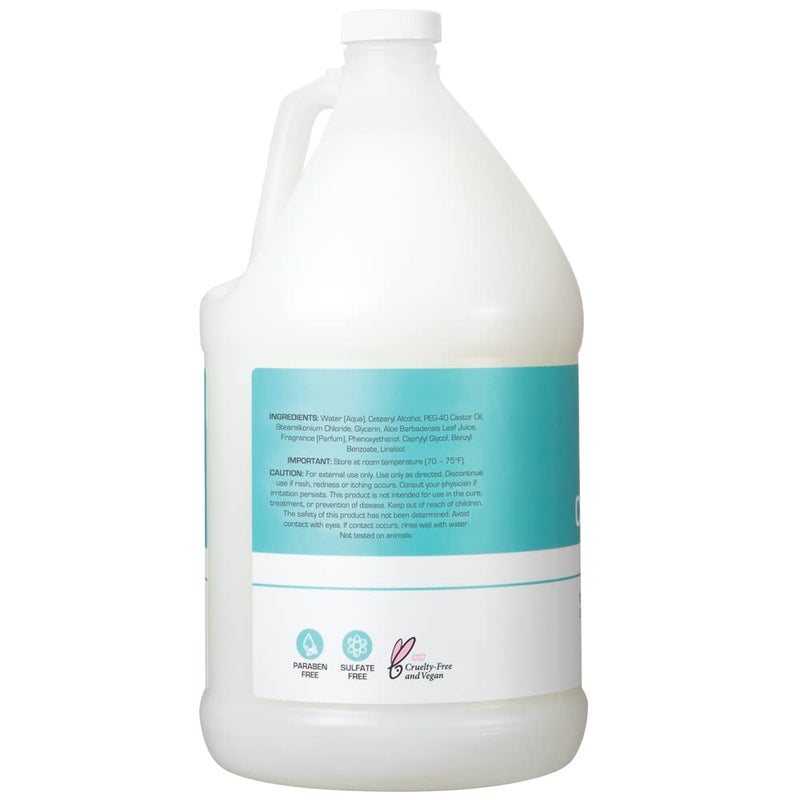 Ginger Lily Farms Club & Fitness Moisturizing Conditioner for Dry Hair, 100% Vegan & Cruelty-Free, Ocean Breeze Scent, 1 Gallon (128 fl oz) Refill - Image 3